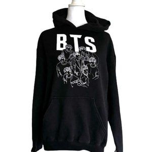 BTS Bangtan South Korean Boy Band Hoodie Womens M 2019 Rose Bowl Stadium Concert